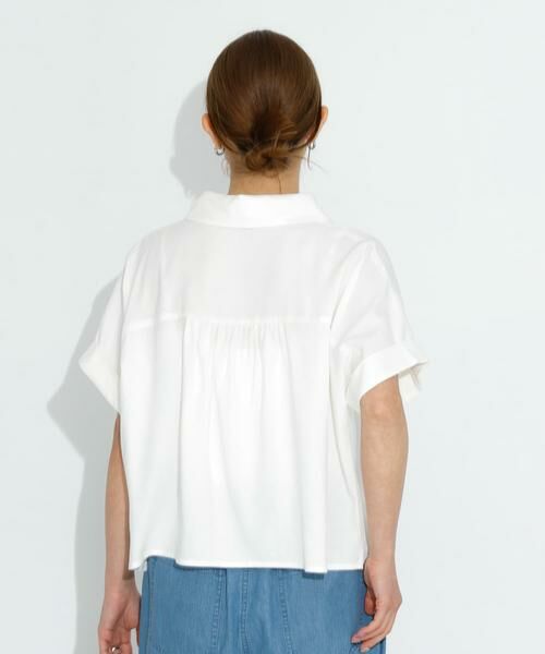 Sonny Label / サニーレーベル シャツ・ブラウス | リネン混クロップドドルマンシャツ | 詳細4