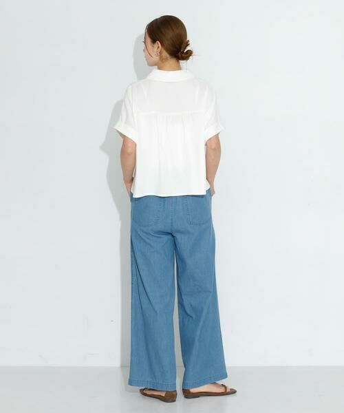 Sonny Label / サニーレーベル シャツ・ブラウス | リネン混クロップドドルマンシャツ | 詳細6