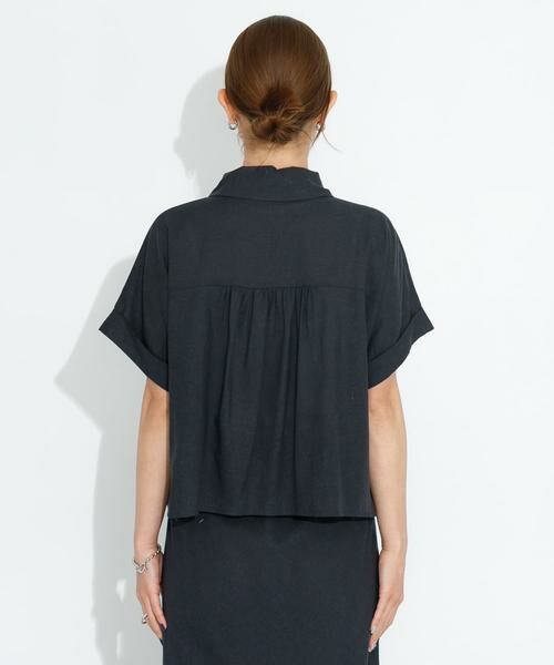 Sonny Label / サニーレーベル シャツ・ブラウス | リネン混クロップドドルマンシャツ | 詳細19