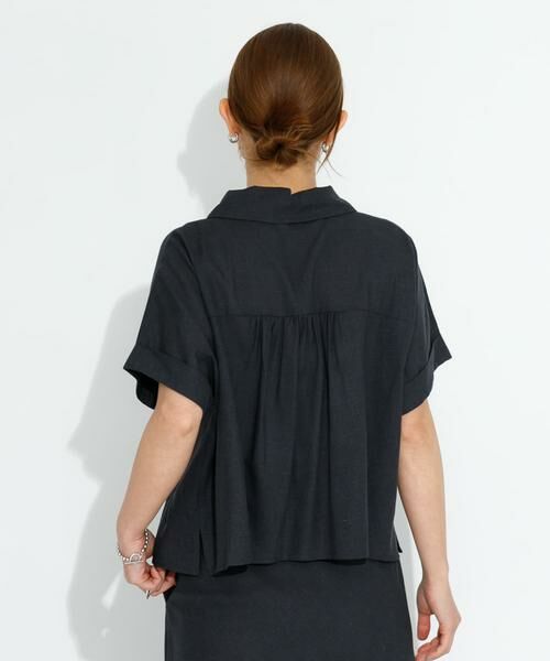 Sonny Label / サニーレーベル シャツ・ブラウス | リネン混クロップドドルマンシャツ | 詳細13