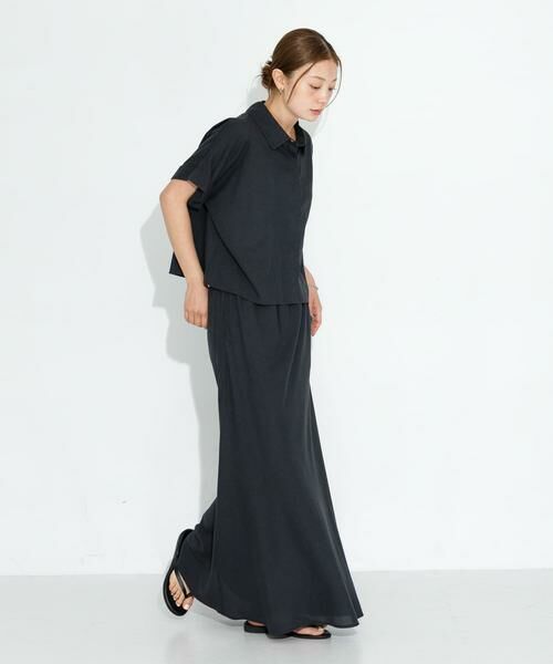 Sonny Label / サニーレーベル シャツ・ブラウス | リネン混クロップドドルマンシャツ | 詳細15