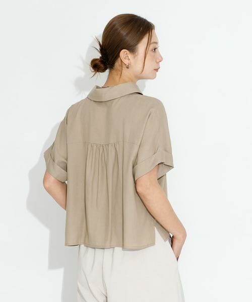 Sonny Label / サニーレーベル シャツ・ブラウス | リネン混クロップドドルマンシャツ | 詳細28