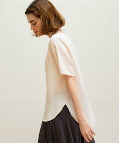 Sonny Label / サニーレーベル シャツ・ブラウス | リネン混クルーネックブラウスTシャツ