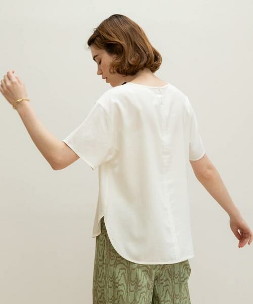 Sonny Label / サニーレーベル シャツ・ブラウス | リネン混クルーネックブラウスTシャツ | 詳細15