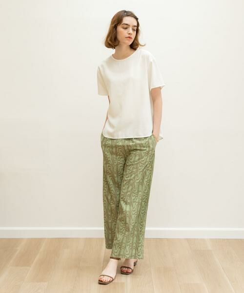 Sonny Label / サニーレーベル シャツ・ブラウス | リネン混クルーネックブラウスTシャツ | 詳細16