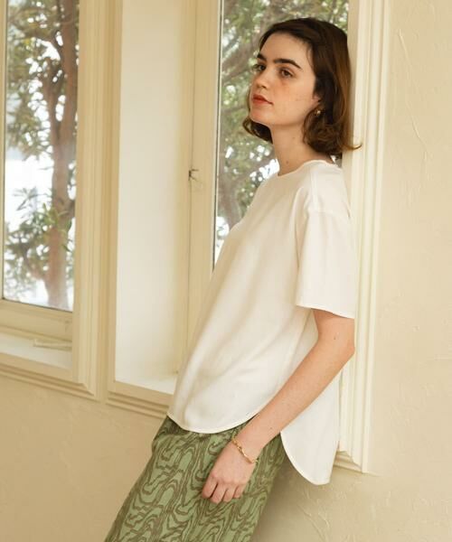 Sonny Label / サニーレーベル シャツ・ブラウス | リネン混クルーネックブラウスTシャツ | 詳細18