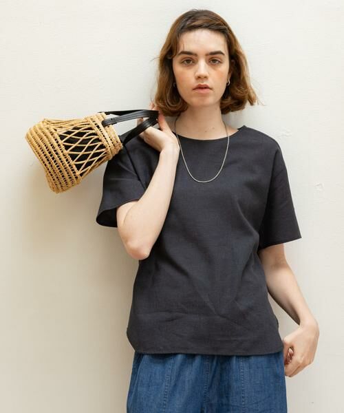 Sonny Label / サニーレーベル シャツ・ブラウス | リネン混クルーネックブラウスTシャツ | 詳細21