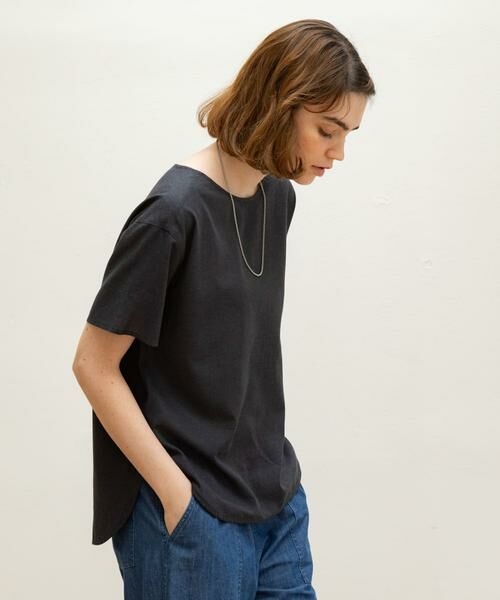 Sonny Label / サニーレーベル シャツ・ブラウス | リネン混クルーネックブラウスTシャツ | 詳細25