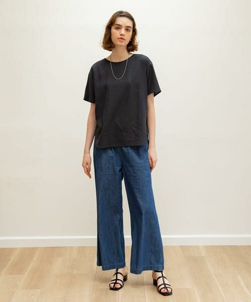 Sonny Label / サニーレーベル シャツ・ブラウス | リネン混クルーネックブラウスTシャツ | 詳細26