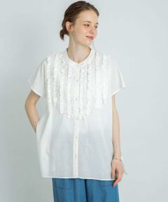 Sonny Label / サニーレーベル シャツ・ブラウス | エアリーコットンフリルフレンチシャツブラウス