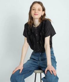 Sonny Label / サニーレーベル シャツ・ブラウス | エアリーコットンフリルフレンチシャツブラウス