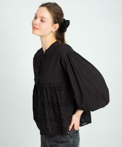 Sonny Label / サニーレーベル シャツ・ブラウス | コットンシフリーペプラムガウンブラウス