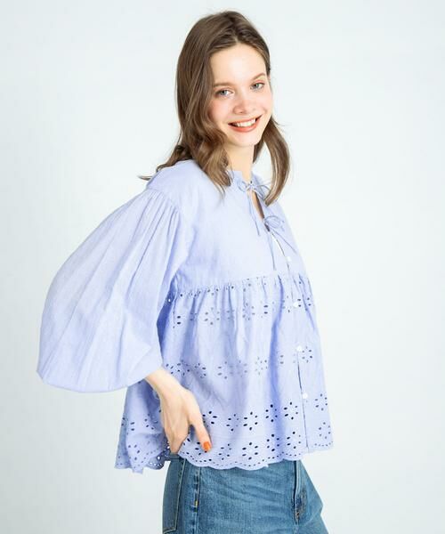 Sonny Label / サニーレーベル シャツ・ブラウス | コットンシフリーペプラムガウンブラウス | 詳細5