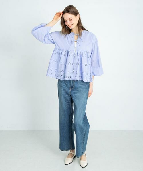 Sonny Label / サニーレーベル シャツ・ブラウス | コットンシフリーペプラムガウンブラウス | 詳細6