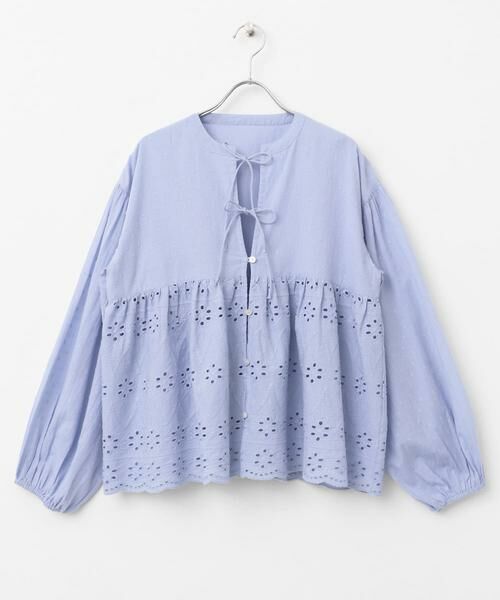 Sonny Label / サニーレーベル シャツ・ブラウス | コットンシフリーペプラムガウンブラウス | 詳細8