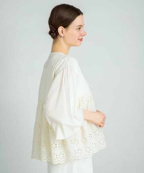 Sonny Label / サニーレーベル シャツ・ブラウス | コットンシフリーペプラムガウンブラウス | 詳細12