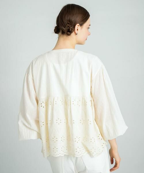 Sonny Label / サニーレーベル シャツ・ブラウス | コットンシフリーペプラムガウンブラウス | 詳細13