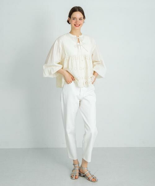 Sonny Label / サニーレーベル シャツ・ブラウス | コットンシフリーペプラムガウンブラウス | 詳細14