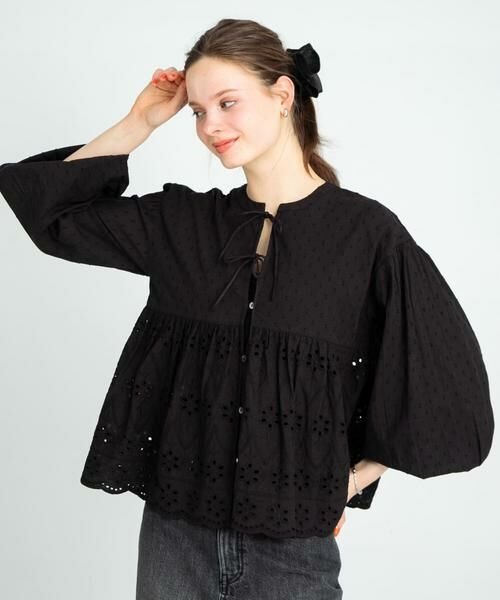 Sonny Label / サニーレーベル シャツ・ブラウス | コットンシフリーペプラムガウンブラウス | 詳細20