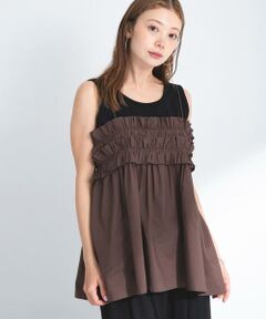 Sonny Label / サニーレーベル キャミソール・チューブトップ | コットンフリルキャミソール