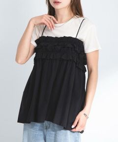 Sonny Label / サニーレーベル キャミソール・チューブトップ | コットンフリルキャミソール