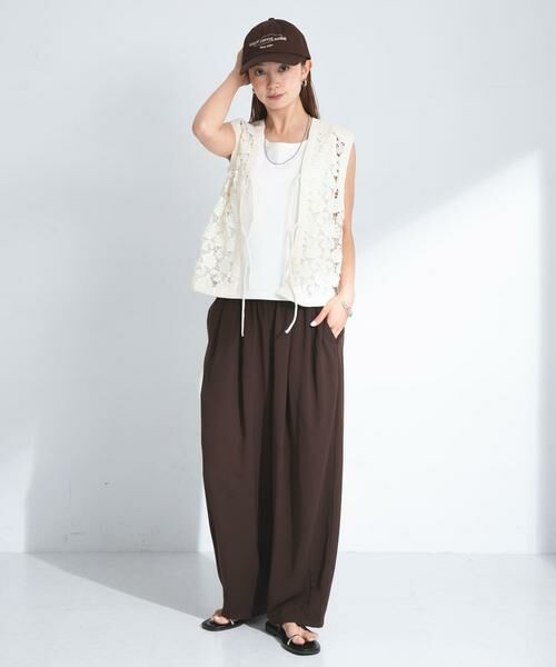 Sonny Label / サニーレーベル ベスト | ボタニカルモチーフレースベスト | 詳細4