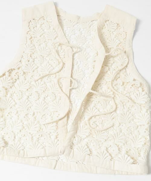Sonny Label / サニーレーベル ベスト | ボタニカルモチーフレースベスト | 詳細7