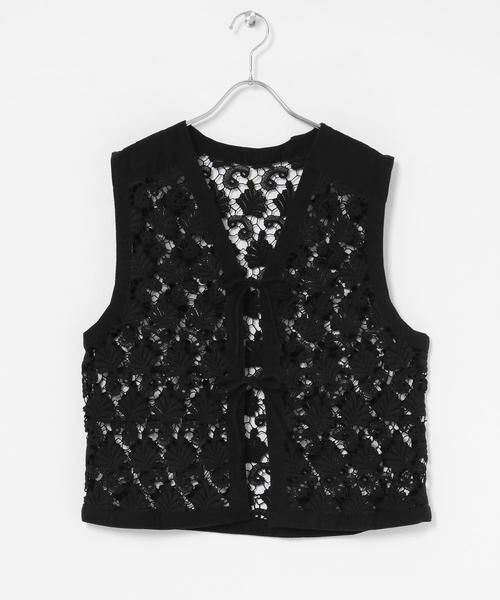 Sonny Label / サニーレーベル ベスト | ボタニカルモチーフレースベスト | 詳細21