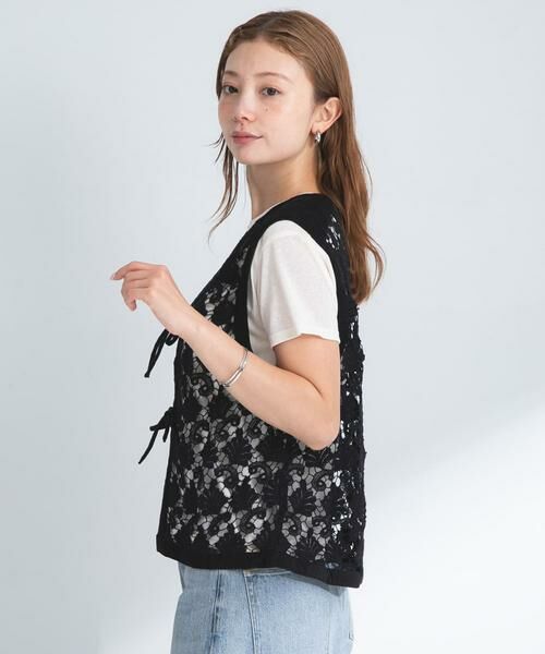 Sonny Label / サニーレーベル ベスト | ボタニカルモチーフレースベスト | 詳細13