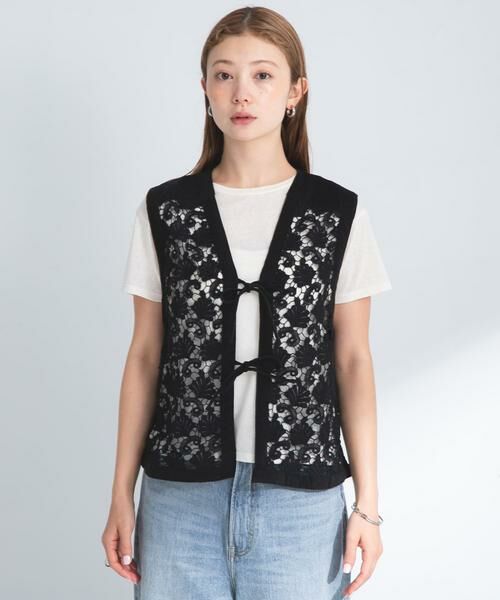 Sonny Label / サニーレーベル ベスト | ボタニカルモチーフレースベスト | 詳細18