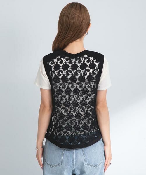 Sonny Label / サニーレーベル ベスト | ボタニカルモチーフレースベスト | 詳細20