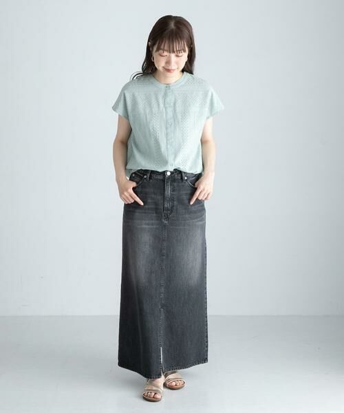 Sonny Label / サニーレーベル シャツ・ブラウス | 『WEB限定』バンドカラーコットンレースシャツ | 詳細5