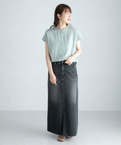 Sonny Label / サニーレーベル シャツ・ブラウス | 『WEB限定』バンドカラーコットンレースシャツ | 詳細6