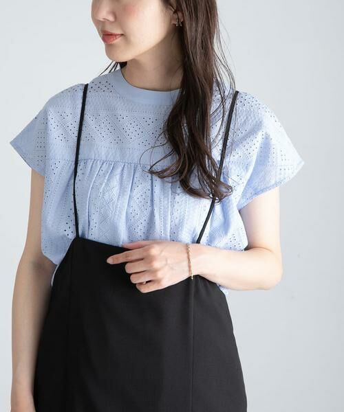 Sonny Label / サニーレーベル シャツ・ブラウス | 『WEB限定』バンドカラーコットンレースシャツ | 詳細9