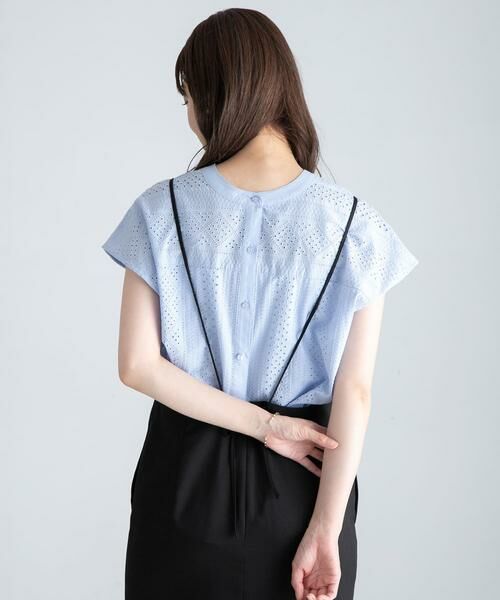 Sonny Label / サニーレーベル シャツ・ブラウス | 『WEB限定』バンドカラーコットンレースシャツ | 詳細12