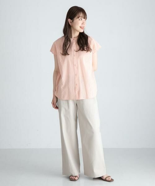 Sonny Label / サニーレーベル シャツ・ブラウス | 『WEB限定』バンドカラーコットンレースシャツ | 詳細27