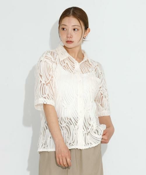 Sonny Label / サニーレーベル シャツ・ブラウス | テープレース半袖シャツ | 詳細2