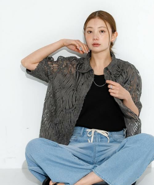 Sonny Label / サニーレーベル シャツ・ブラウス | テープレース半袖シャツ | 詳細10