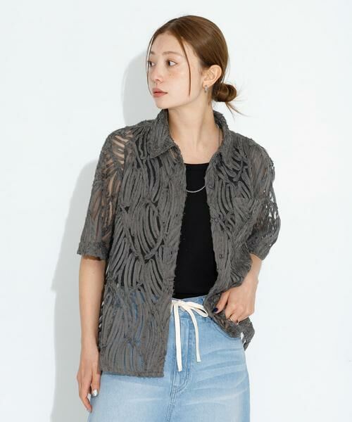 Sonny Label / サニーレーベル シャツ・ブラウス | テープレース半袖シャツ | 詳細11