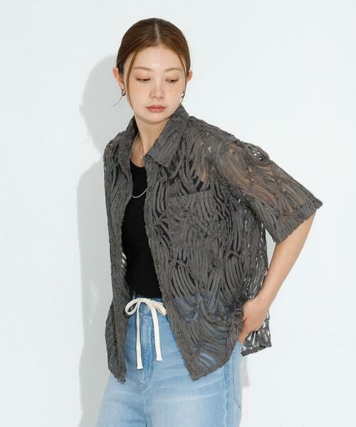 Sonny Label / サニーレーベル シャツ・ブラウス | テープレース半袖シャツ | 詳細12