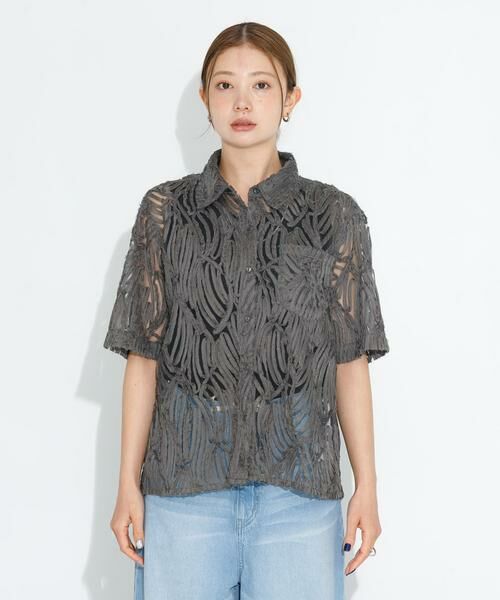 Sonny Label / サニーレーベル シャツ・ブラウス | テープレース半袖シャツ | 詳細17