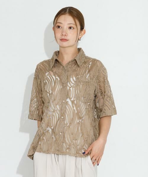 Sonny Label / サニーレーベル シャツ・ブラウス | テープレース半袖シャツ | 詳細26