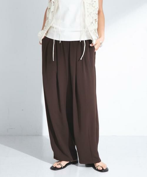 Sonny Label / サニーレーベル その他パンツ | ダブルタックワイドイージーパンツ | 詳細1