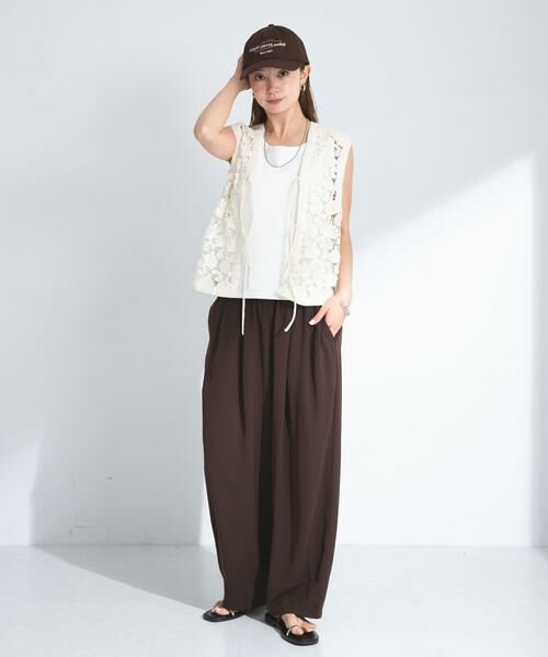 Sonny Label / サニーレーベル その他パンツ | ダブルタックワイドイージーパンツ | 詳細4