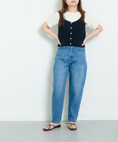 Sonny Label / サニーレーベル デニムパンツ | 『34サイズ/低身長向けも展開』ワイドテーパードデニム | 詳細13