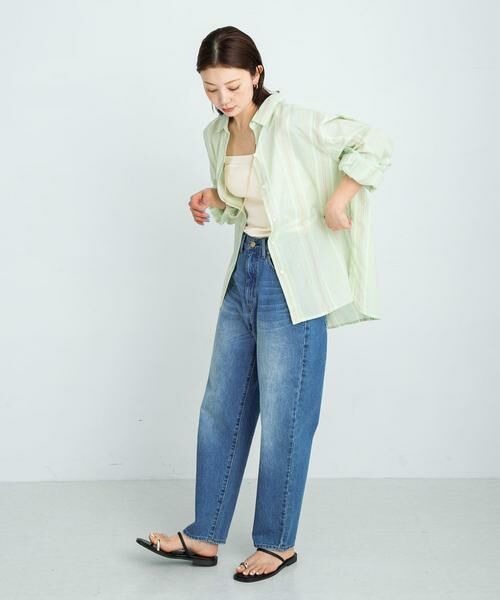 Sonny Label / サニーレーベル デニムパンツ | 『34サイズ/低身長向けも展開』ワイドテーパードデニム | 詳細6