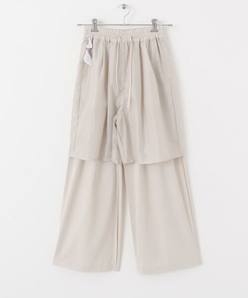 Sonny Label / サニーレーベル その他パンツ | 機能素材イージーワイドパンツ | 詳細9