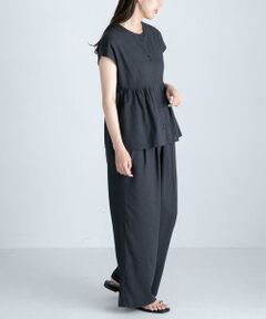 Sonny Label / サニーレーベル ワンピース | 『WEB/一部店舗限定』リネン混ペプラムセットアップ