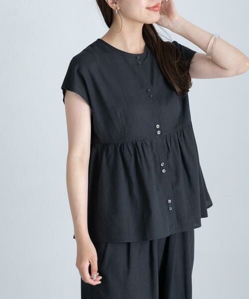 Sonny Label / サニーレーベル ワンピース | 『WEB/一部店舗限定』リネン混ペプラムセットアップ | 詳細1