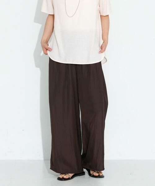 Sonny Label / サニーレーベル その他パンツ | ビンテージワッシャーイージーパンツ(ダークブラウン)